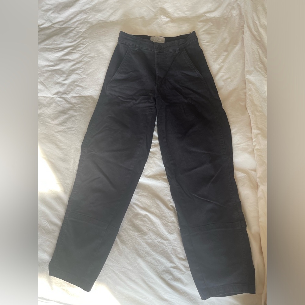 Everlane utility barrel pant- black, 0T (0 Tall)